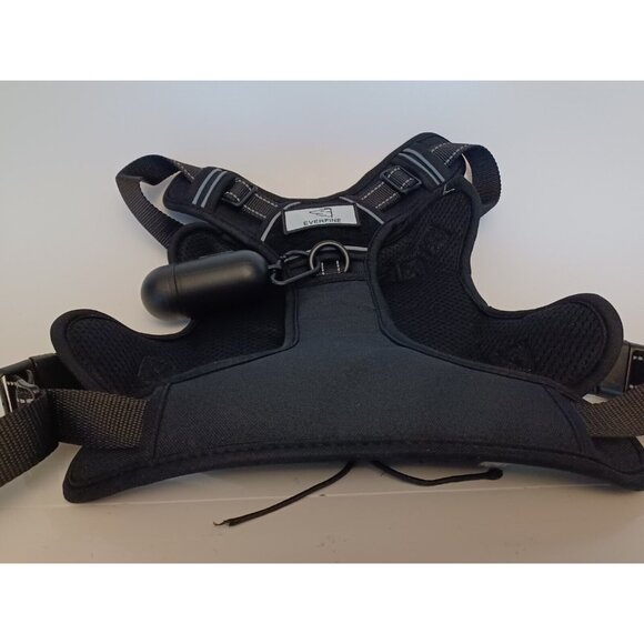 EVERFINE Tactical Dog Harness Black No Pull Adjustable Dog Vest W/  Handle - Picture 8 of 13